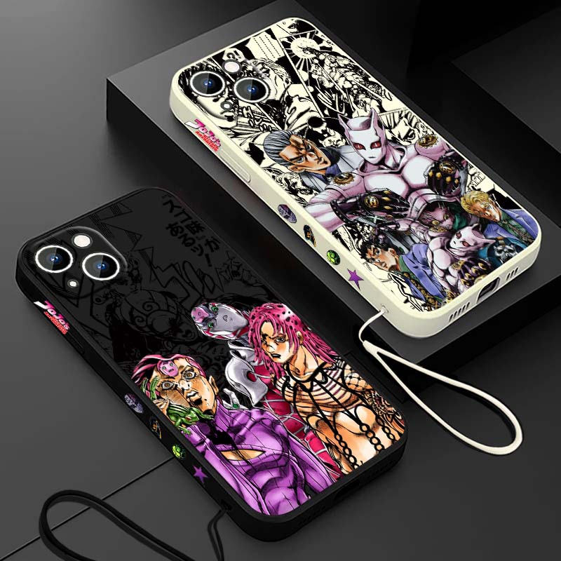 Phone Cases Anime - Anime JOJO Schurkin Diavolo Dio Flüssigseil-Handyhülle