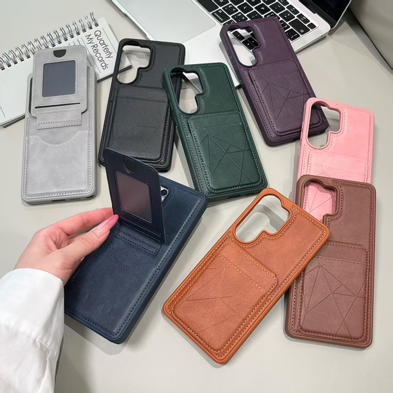 Phone Cases That Hold Cards - Luxuriöse Handyhülle aus Kunstleder mit Kartenhalter