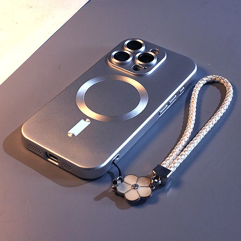 Luxury Plating Case - Luxuriöse matte Metall-Lackierung Magnetische Hülle für