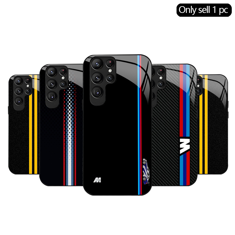 Phone Cases Yellow - 2D Dual Gelbes Straßenmuster Gehärtetes Glas