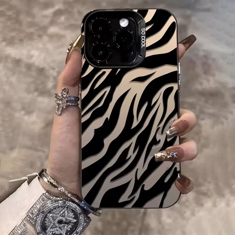 Phone Cases Mous - Zebra-Muster Schwarze Fortschrittliche IMD Stoßfeste Hülle