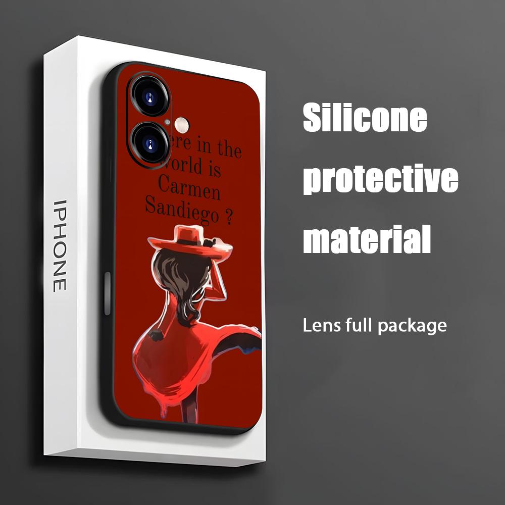 Phone Cases Mous - Heiße Carmen Sandiego Cartoon Handyhülle für