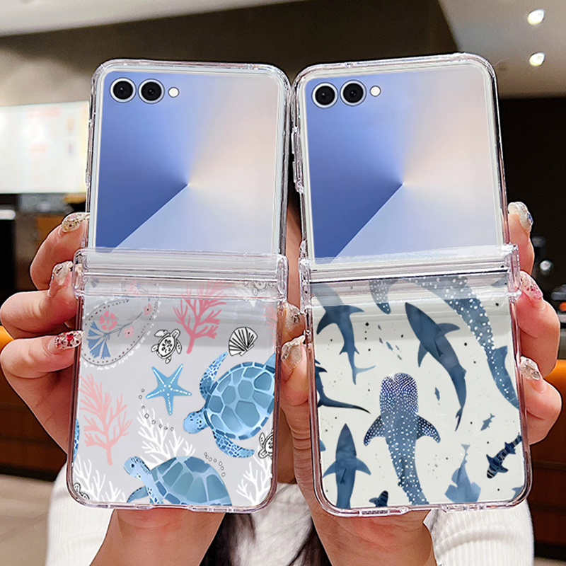 Phone Cases Z Flip 5 - Sharks Shells Handyhülle für Samsung Galaxy