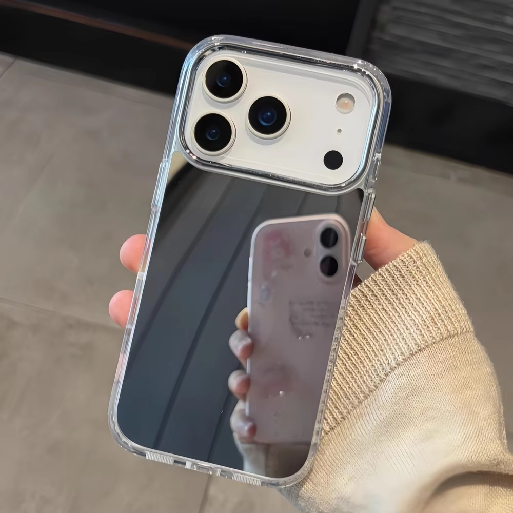 Luxury Plating Case - Luxuriöse Acryl-Make-up-Spiegel-Handyhülle für iPhone 17 Pro