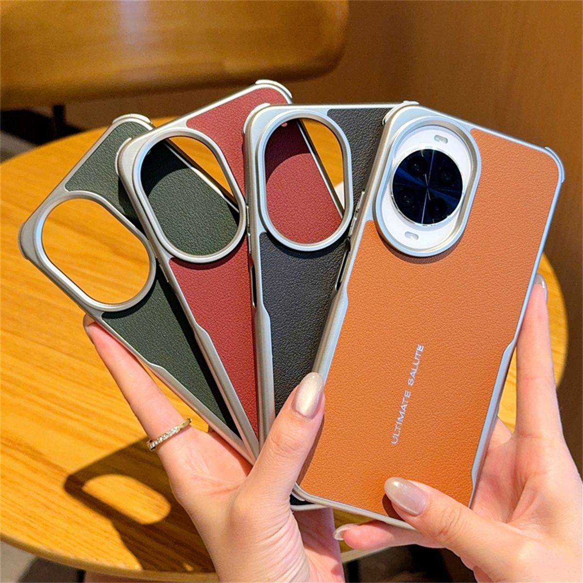 Ring Stand Case - Galvanisierte Magnetische Hülle für Huawei Nova