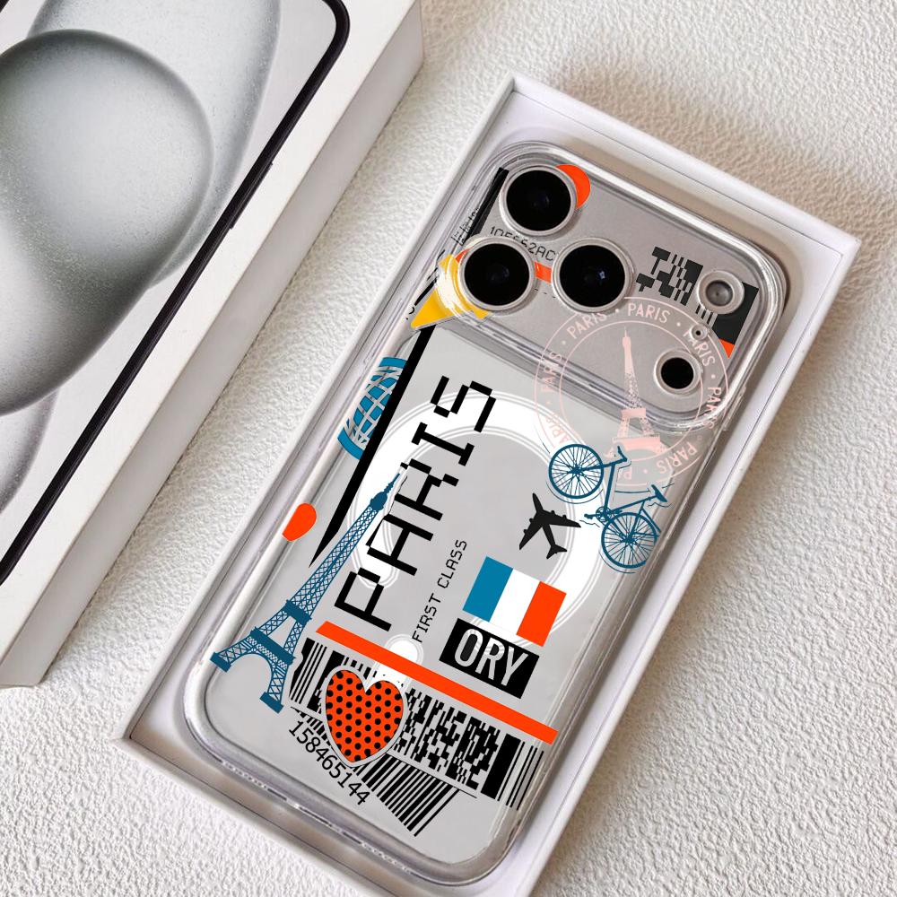 Phone Cases Aviation - Flugticket Frankreich Handyhülle für iPhone 17