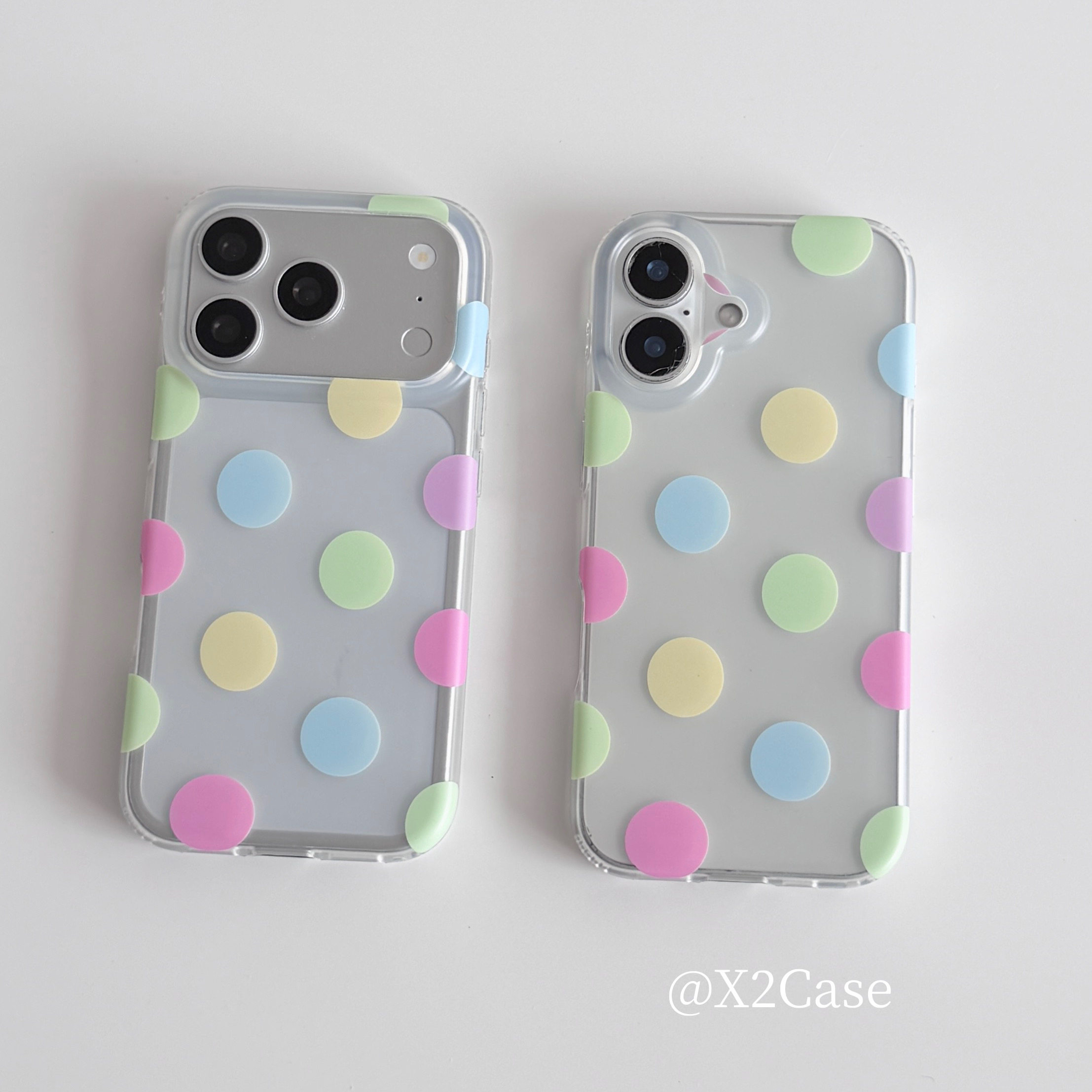 Phone Cases Iphone 15 - Korea Ins Bunte Polka Dots Matte