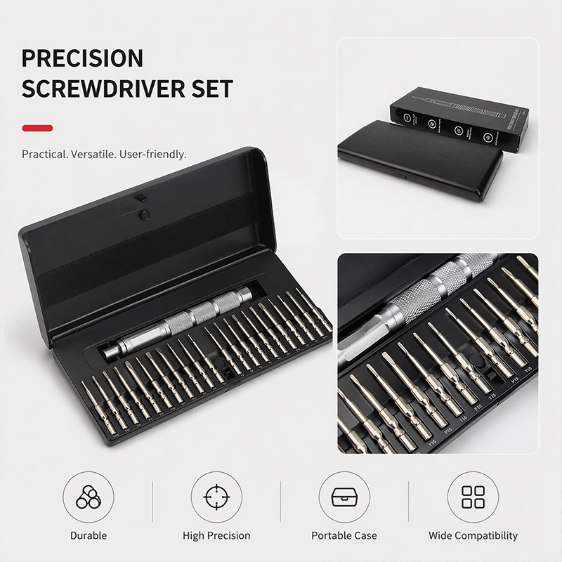 Phone Cases Highpoint - 23-in-1 Präzisions-Schraubendreher-Set - Aluminiumlegierung Auswerfer Magnetischer