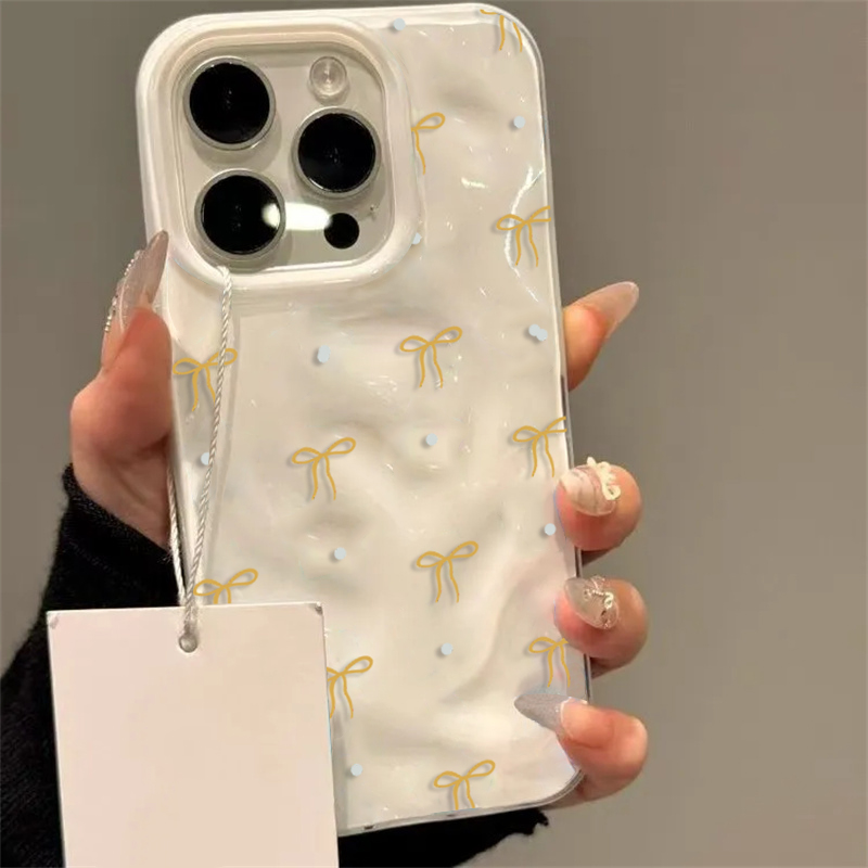 Phone Cases Yellow - Niedliche gelbe Schleife, trendiges Muster, stoßfeste