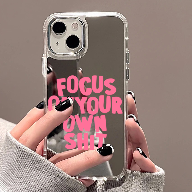 Phone Cases Trending - Trendige Zitate & Bunte Buchstaben Spiegel