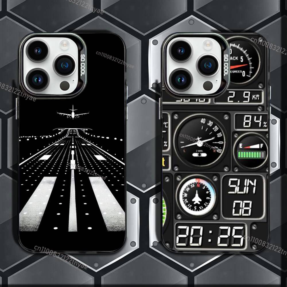 Phone Cases Aviation - Flugzeug-Instrumenten-Design Handyhülle für iPhone 17, 16,
