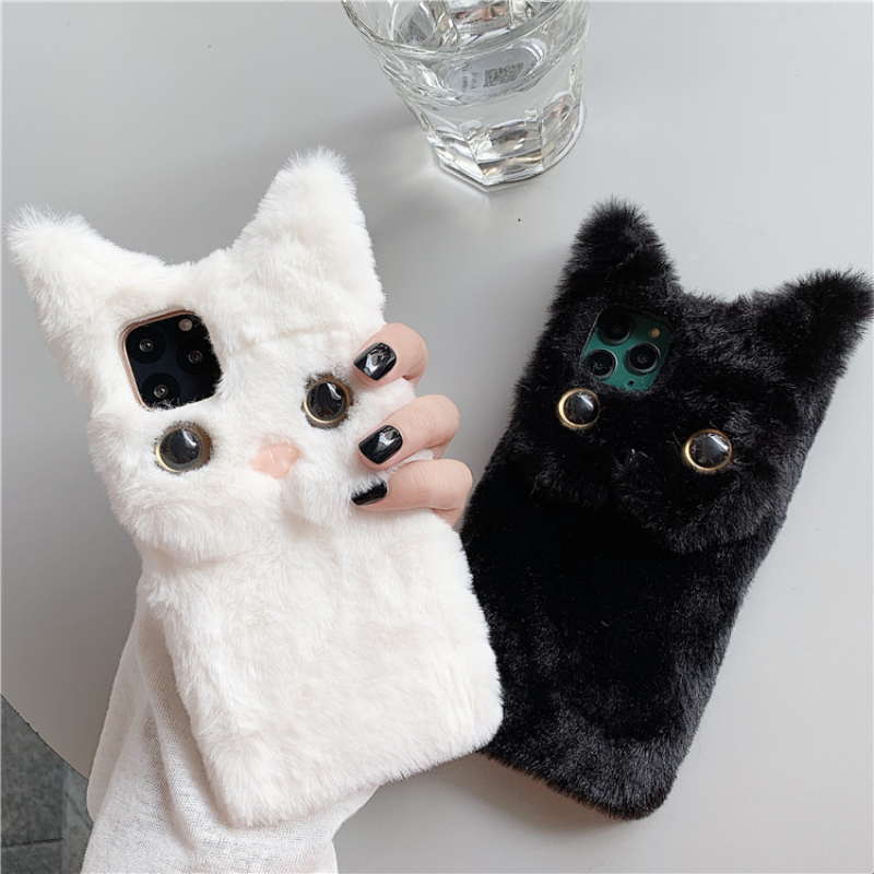 3D Niedliche Cartoon-Katze Plü – Phone Cases Iphone 15 Bewertung und Preis