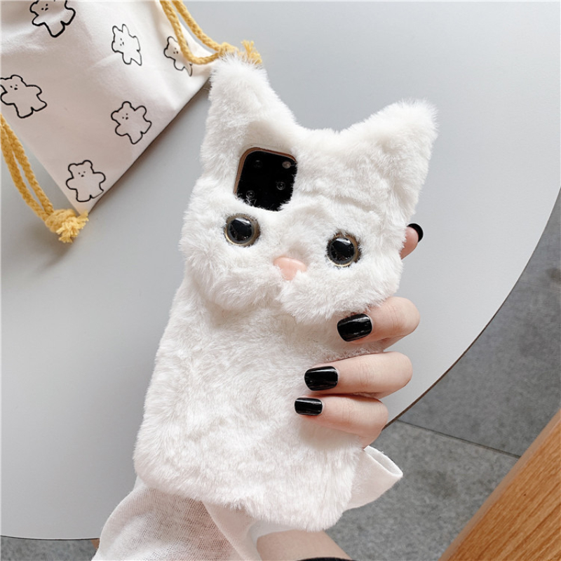 3D Niedliche Cartoon-Katze Plü – Phone Cases Iphone 15 Bewertung und Preis