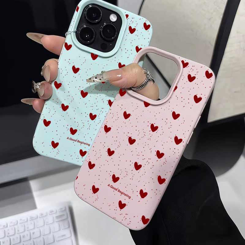 Modische INS Herz-Silikonhülle – Phone Cases Trending Bewertung und Preis