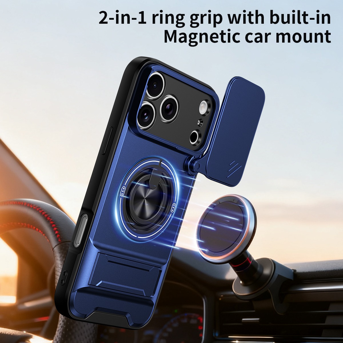 Luxuriöse 360° drehbare magnet – Ring Stand Case Bewertung und Preis
