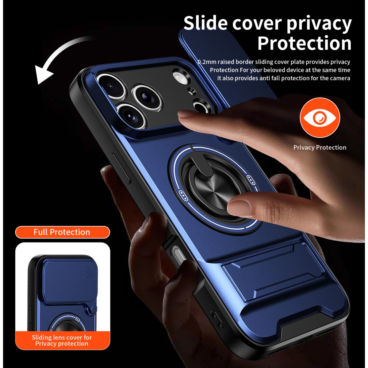 Luxuriöse 360° drehbare magnet – Ring Stand Case Bewertung und Preis