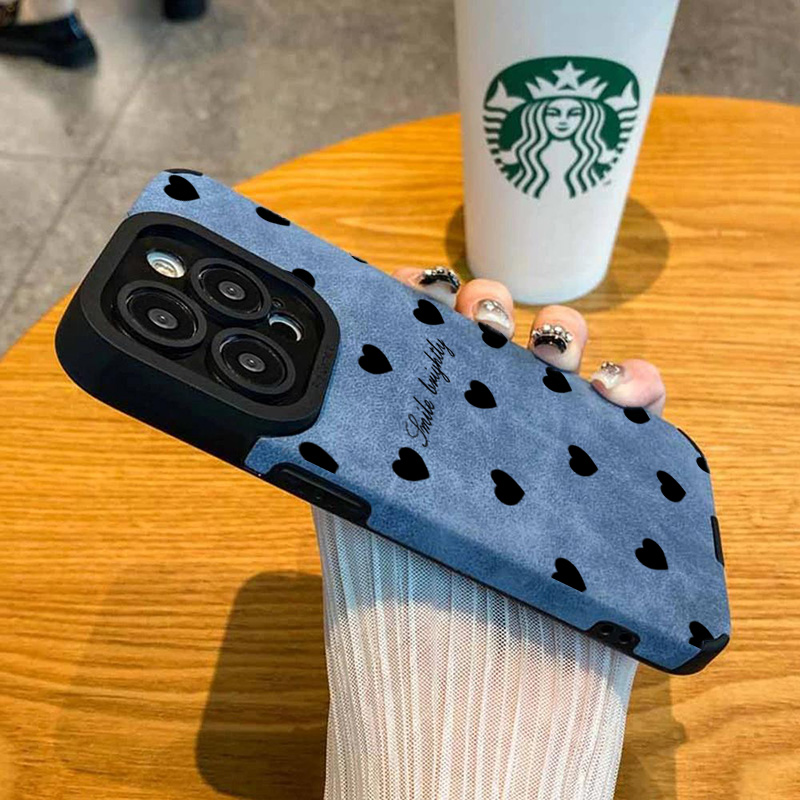 Neue Luxuriöse Schwarze Herzfö – Phone Cases Mous Bewertung und Preis