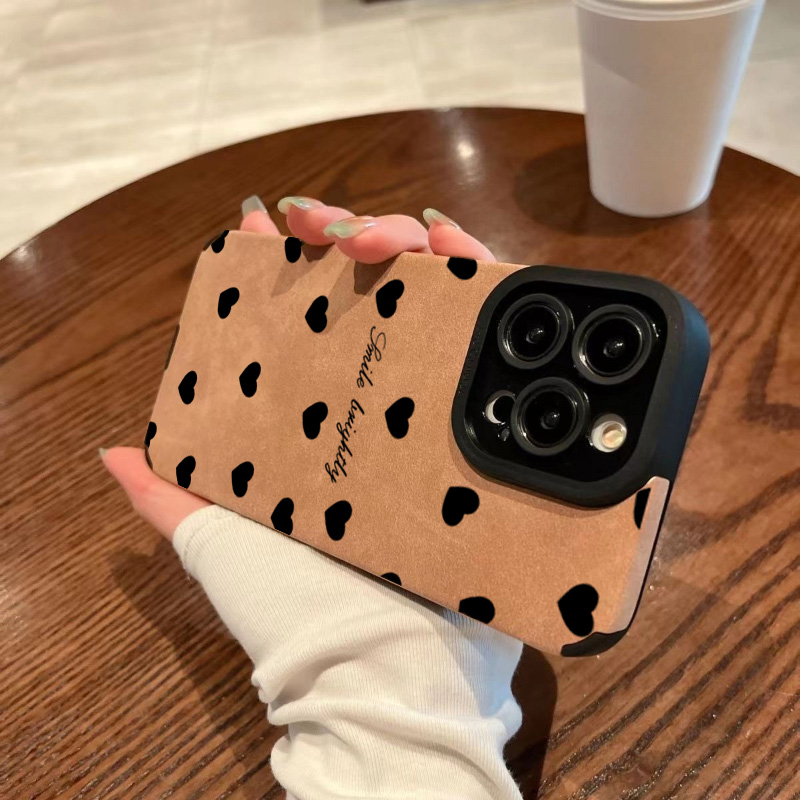 Neue Luxuriöse Schwarze Herzfö – Phone Cases Mous Bewertung und Preis
