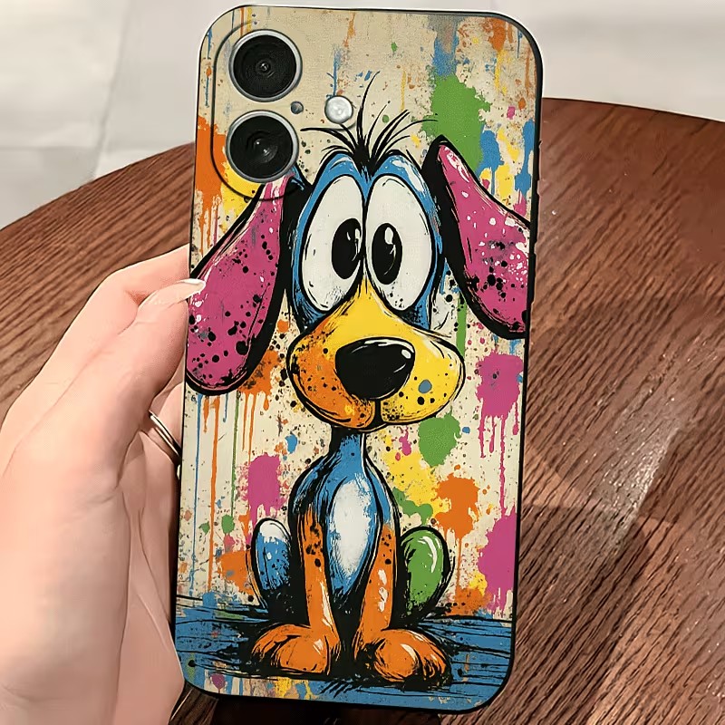 Graffiti-Farbige Welpen-TPU-Ha – Phone Cases Mous Bewertung und Preis