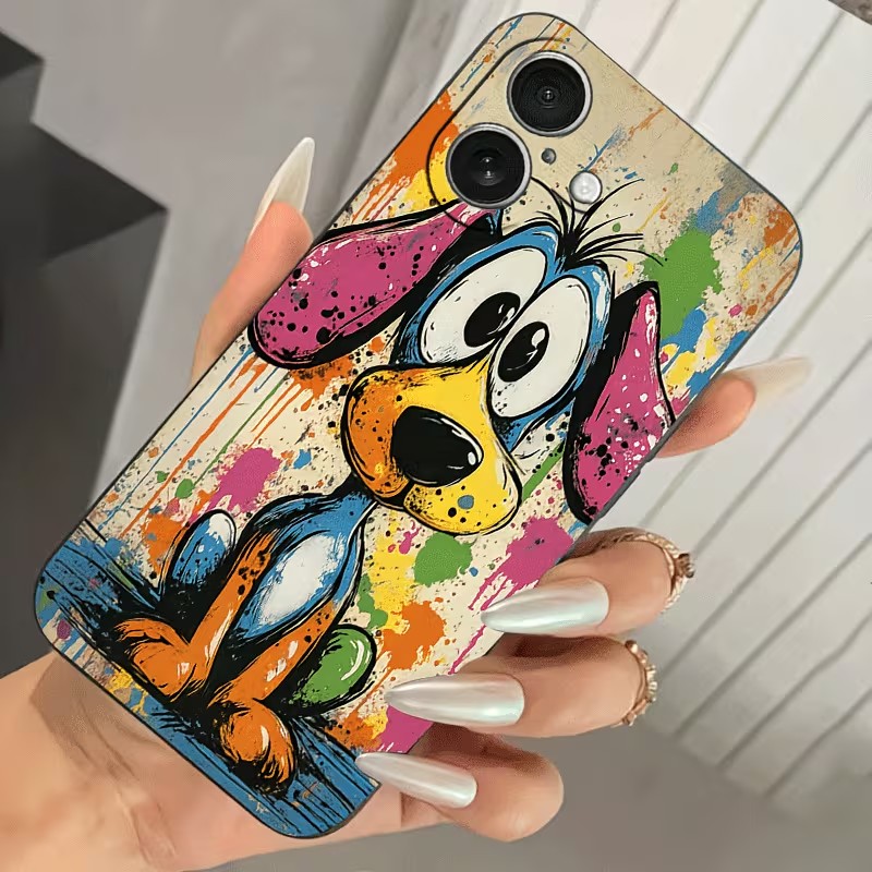 Graffiti-Farbige Welpen-TPU-Ha – Phone Cases Mous Bewertung und Preis