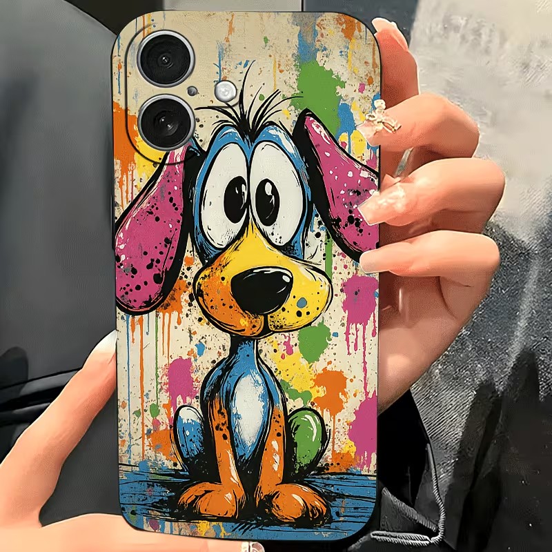 Graffiti-Farbige Welpen-TPU-Ha – Phone Cases Mous Bewertung und Preis