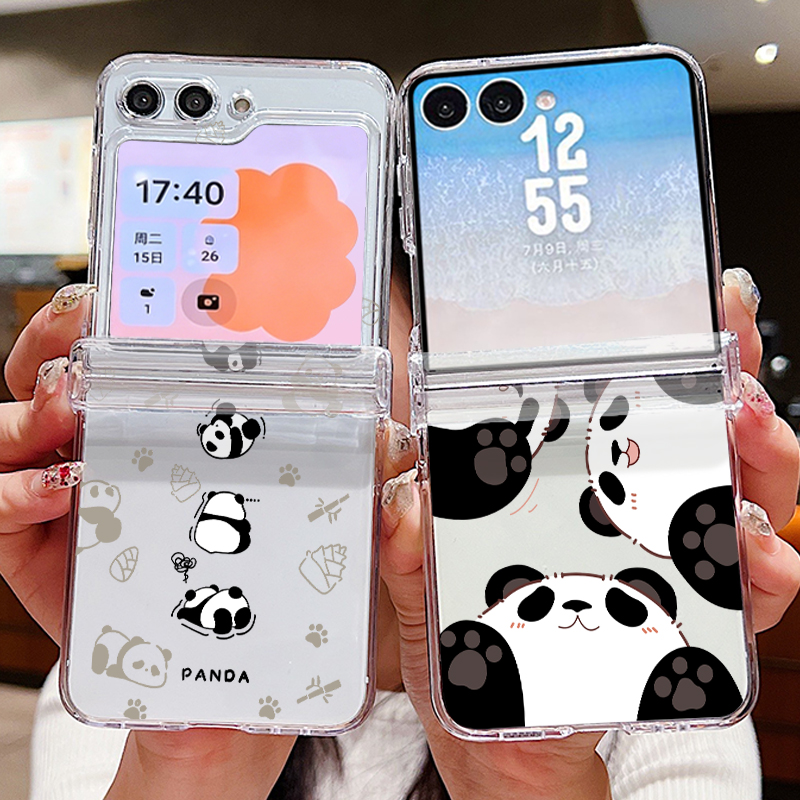 Niedliche Panda-Muster Handyhü – Phone Cases Z Flip 5 Bewertung und Preis