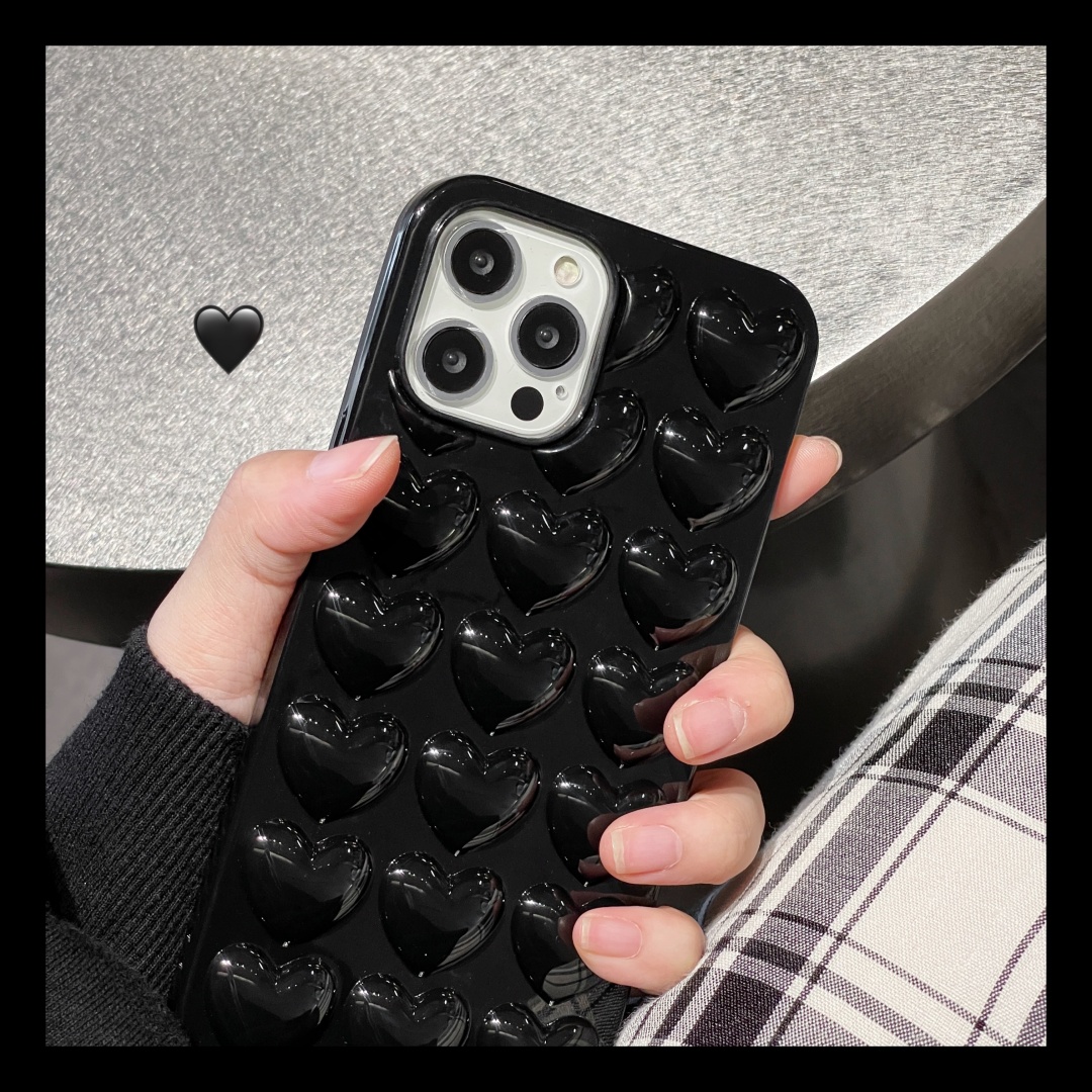Transparente 3D-Herz-weiche TP – Phone Cases Junk Bewertung und Preis