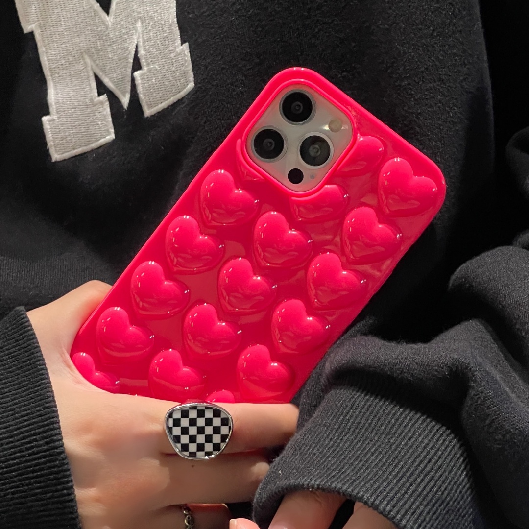 Transparente 3D-Herz-weiche TP – Phone Cases Junk Bewertung und Preis