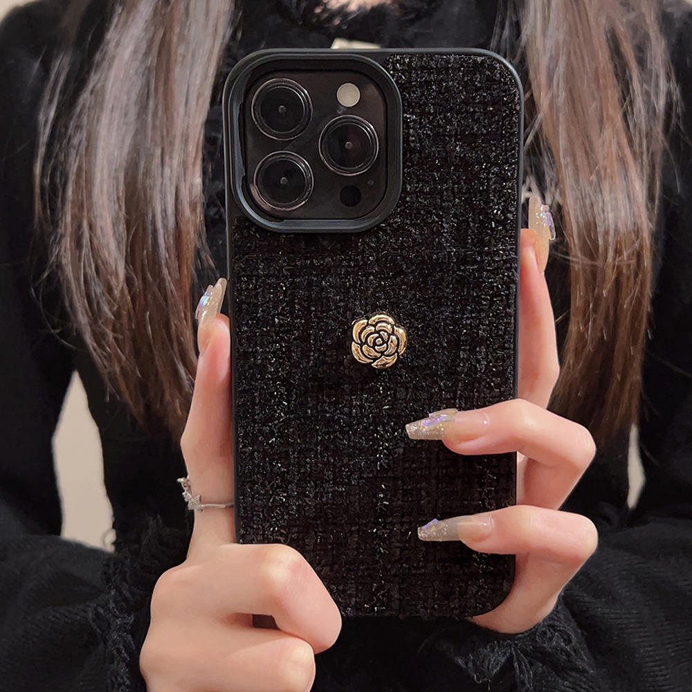 Luxuriöse 3D Goldene Kamelienb – Phone Cases Luxury Bewertung und Preis