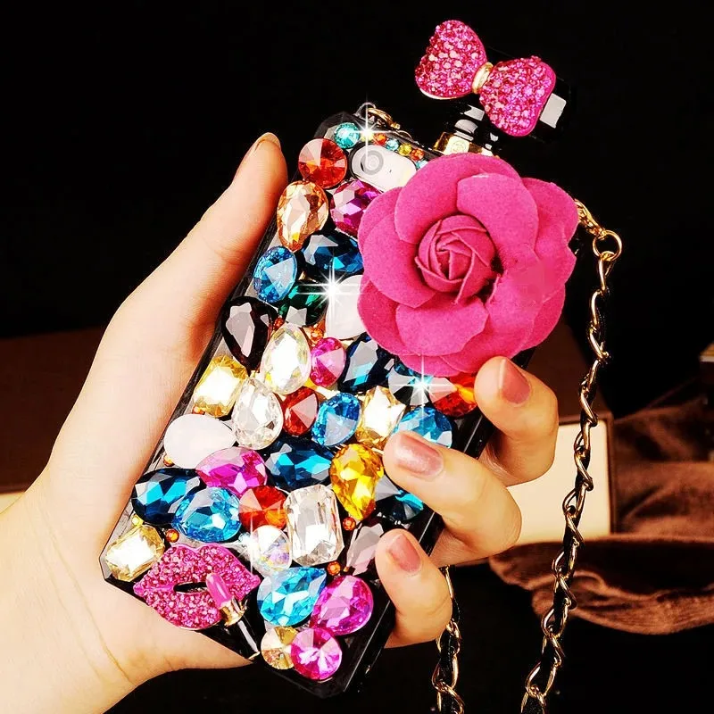 Luxuriöse DIY-Diamant-Blumen-P – Phone Cases Junk Bewertung und Preis