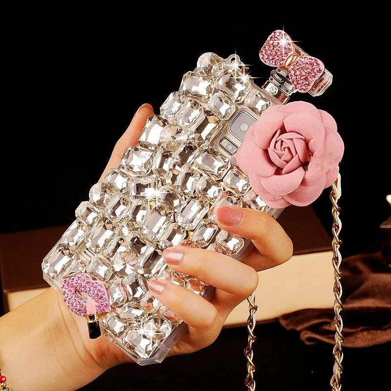 Luxuriöse DIY-Diamant-Blumen-P – Phone Cases Junk Bewertung und Preis