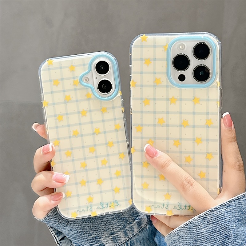 Gelbe Stern-Karomuster Handyhü – Phone Cases Yellow Bewertung und Preis
