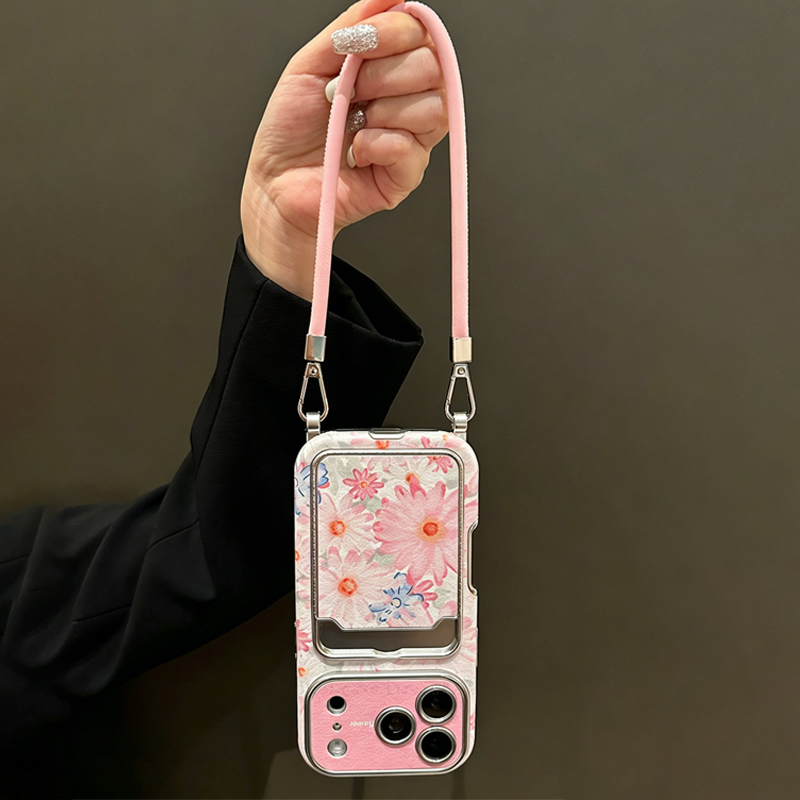 Rosa Blumenmuster Kunstleder-T – Phone Cases That Hold Cards Bewertung und Preis