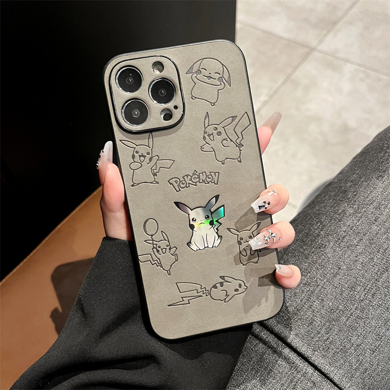 Cartoon Pikachu Kunstleder Las – Phone Cases Mous Bewertung und Preis