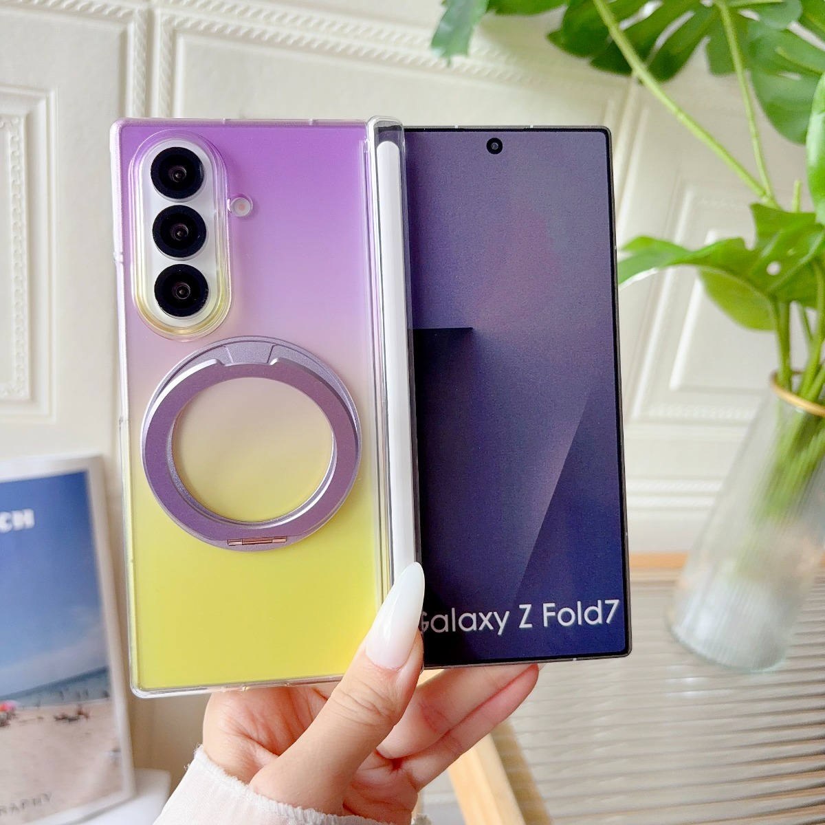Transparente Farbverlauf-Handy – Ring Stand Case Bewertung und Preis