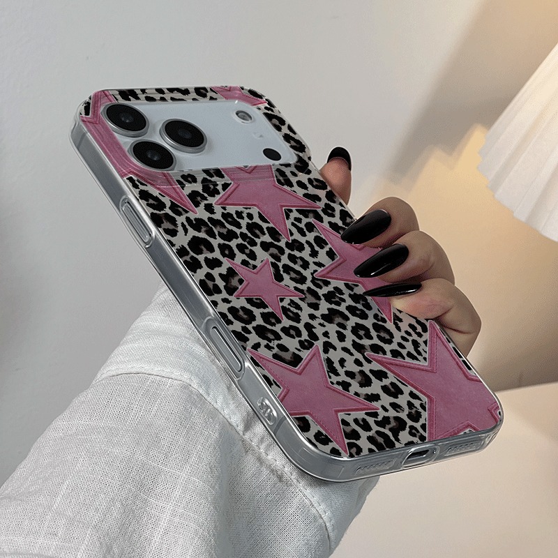Rosa Stern-Leopardenmuster Pre – Phone Cases Junk Bewertung und Preis