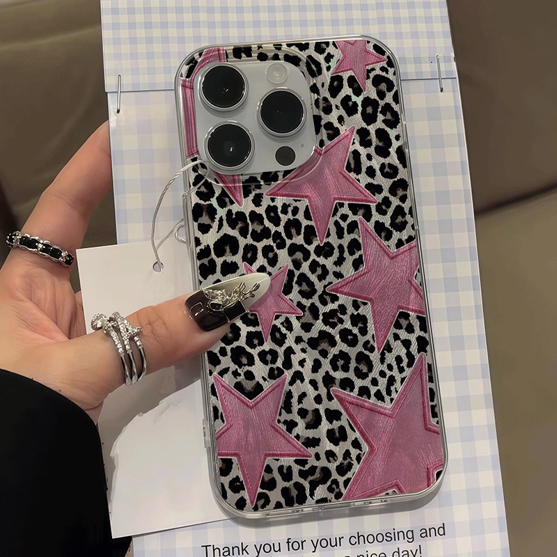 Rosa Stern-Leopardenmuster Pre – Phone Cases Junk Bewertung und Preis