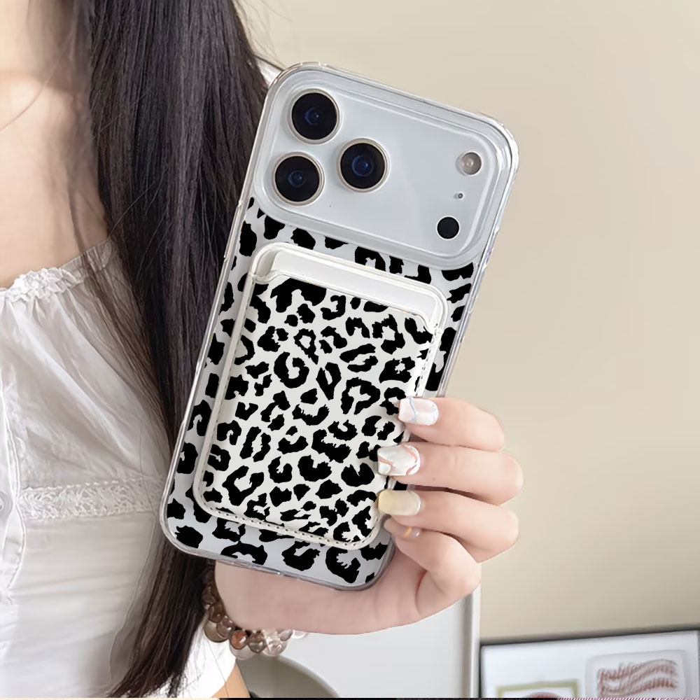 Schwarzes Leopardenmuster für  – Phone Cases That Hold Cards Bewertung und Preis