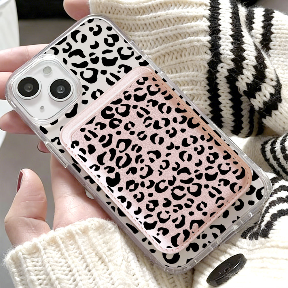 Schwarzes Leopardenmuster für  – Phone Cases That Hold Cards Bewertung und Preis