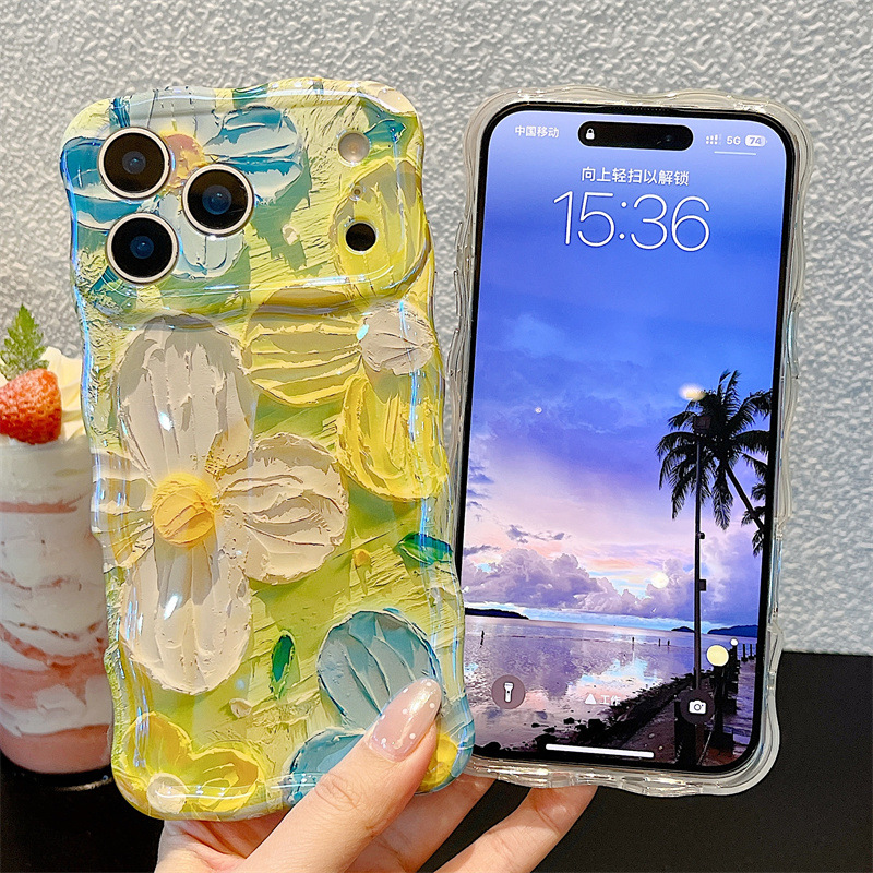Modische Ölgemälde-Blumen Well – Phone Cases Trending Bewertung und Preis